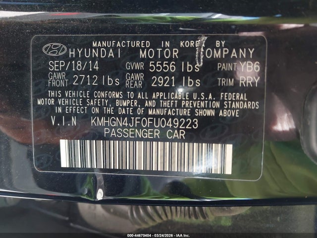 HYUNDAI GENESIS 5.0 - 9