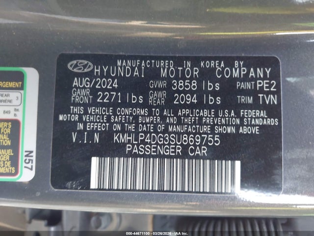 HYUNDAI ELANTRA LIMITED - 9