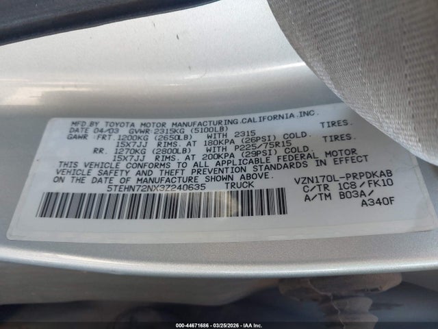 TOYOTA TACOMA - 9