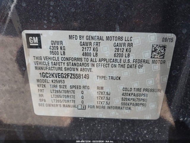 CHEVROLET SILVERADO 2500HD LT - 9