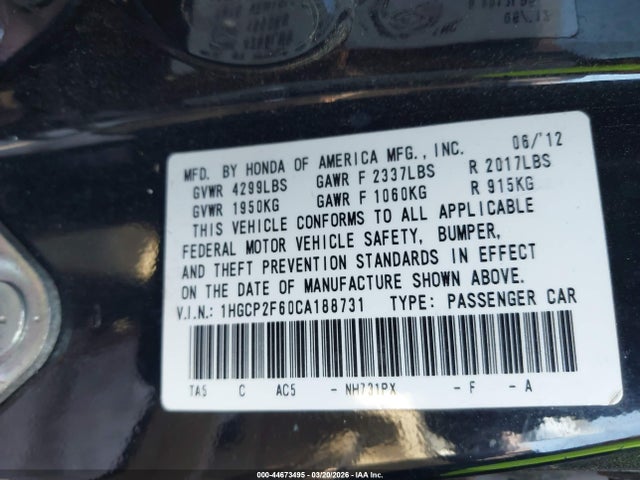 HONDA ACCORD 2.4 SE - 9