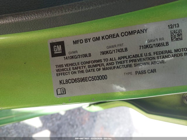 CHEVROLET SPARK 1LT AUTO - 9