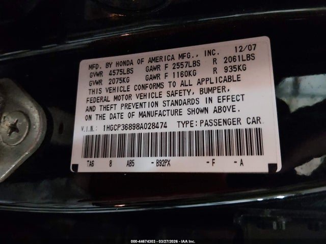 HONDA ACCORD 3.5 EX-L - 9