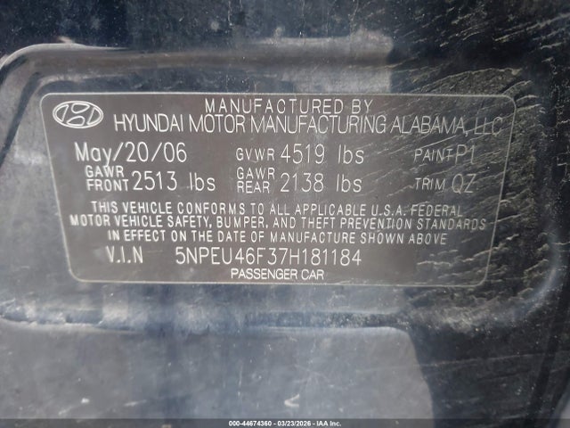 HYUNDAI SONATA LIMITED/SE V6 - 9