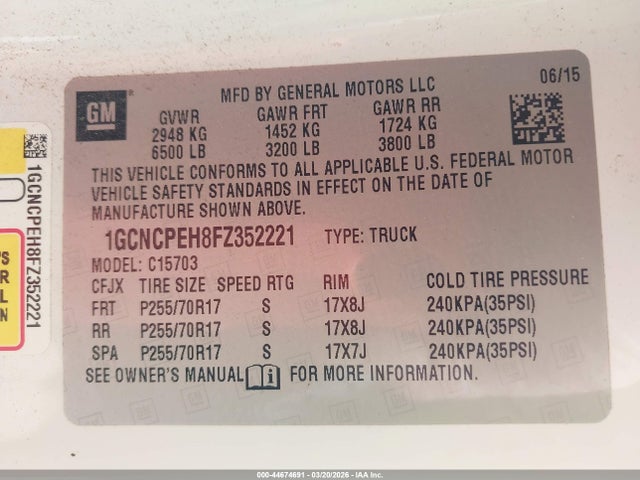 CHEVROLET SILVERADO 1500 WT - 9