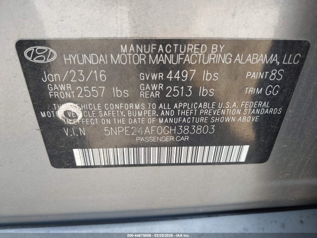 HYUNDAI SONATA SE - 9