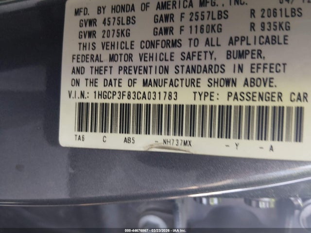 HONDA ACCORD 3.5 EX-L - 9