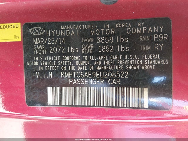 HYUNDAI VELOSTER TURBO W/BLACK - 9