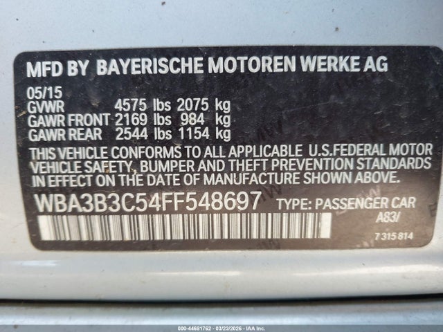 2015 BMW 328I XDRIVE — фото 9