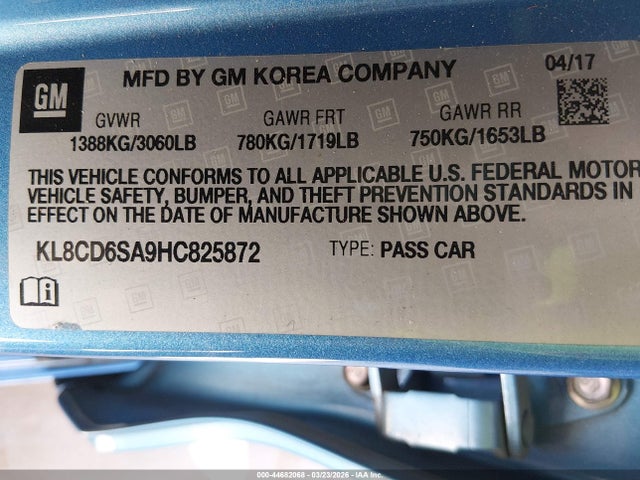 CHEVROLET SPARK 1LT CVT - 9