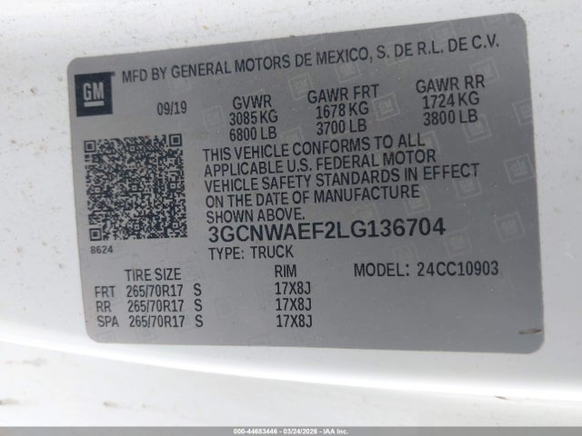 CHEVROLET SILVERADO 1500 2WD LONG BED WT - 9