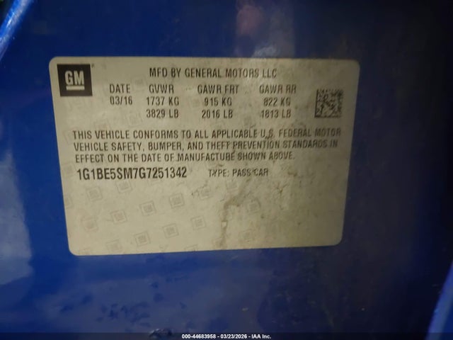 CHEVROLET CRUZE LT AUTO - 9