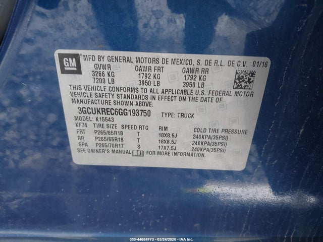 CHEVROLET SILVERADO 1500 2LT - 9