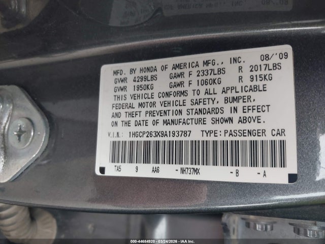 HONDA ACCORD 2.4 LX - 9