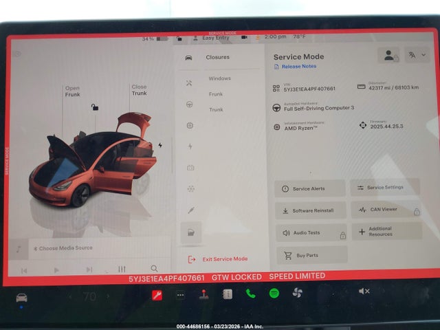 2023 Tesla MODEL 3 REAR-WHEEL DRIVE — фото 7