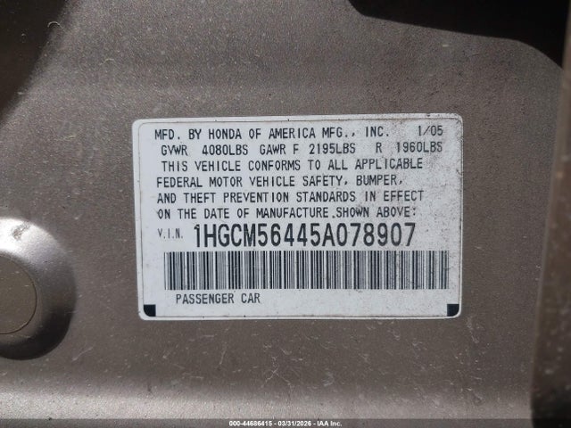 HONDA ACCORD 2.4 LX - 9