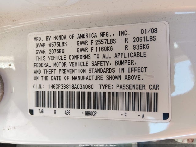 HONDA ACCORD 3.5 EX-L - 9