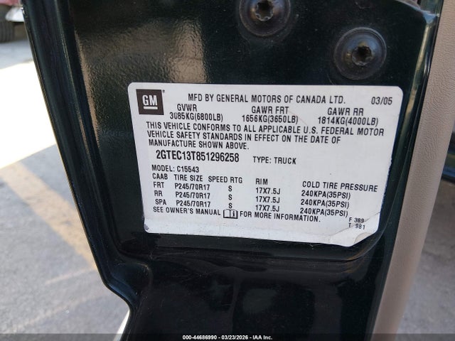 2005 GMC SIERRA 1500 SLT — фото 9