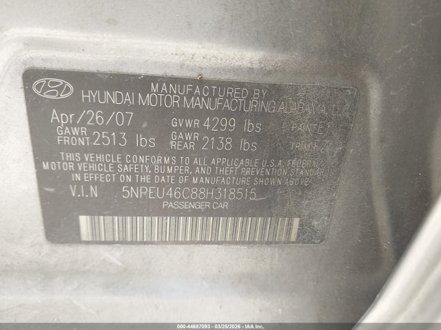 HYUNDAI SONATA LIMITED/SE - 9