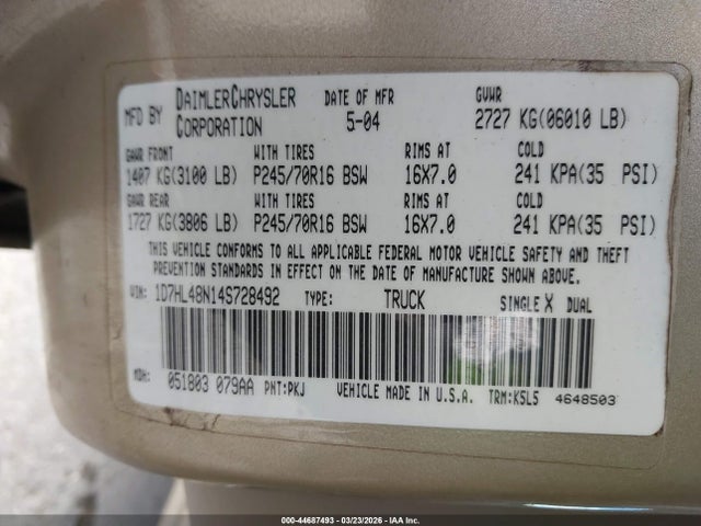 DODGE DAKOTA SLT - 9