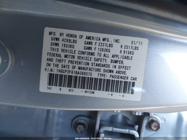 HONDA ACCORD 2.4 SE - 9