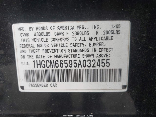 HONDA ACCORD 3.0 EX - 9