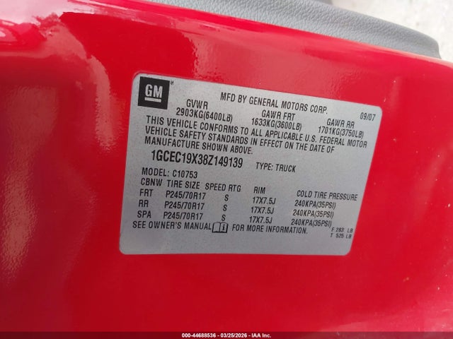 CHEVROLET SILVERADO 1500 WORK TRUCK - 9