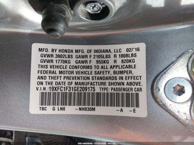 HONDA CIVIC EX-T - 9