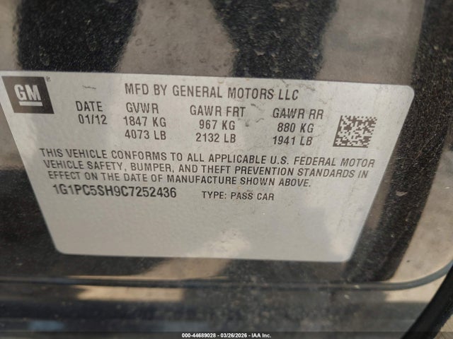 CHEVROLET CRUZE LS - 9