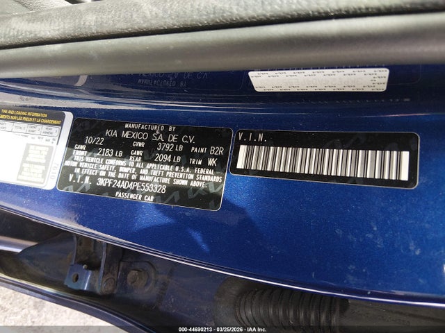 صورة 9 لـ 2023 KIA FORTE LXS