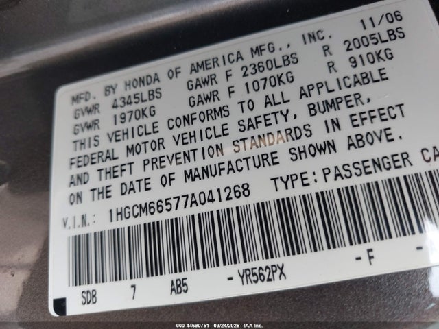 HONDA ACCORD 3.0 EX - 9