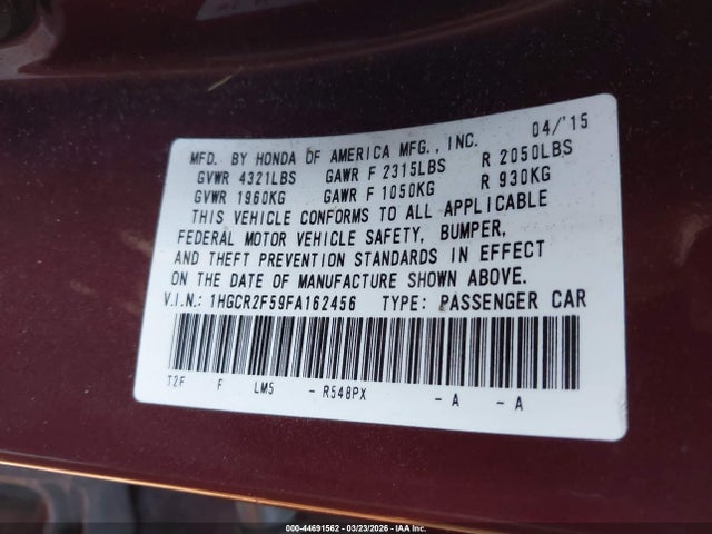 HONDA ACCORD SPORT - 9