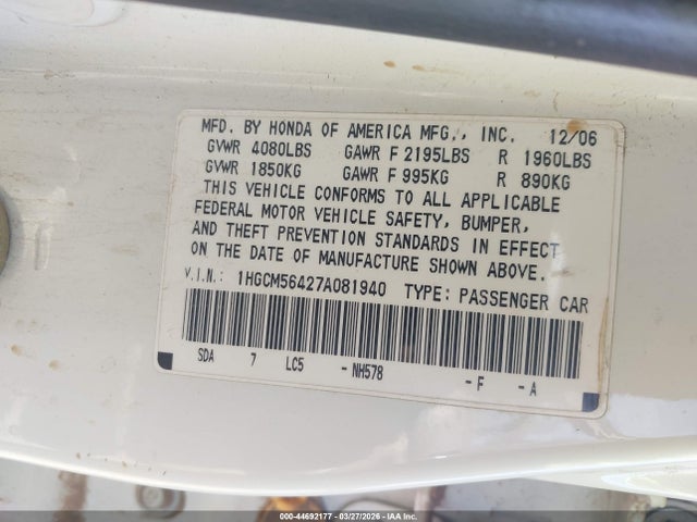 HONDA ACCORD 2.4 LX - 9