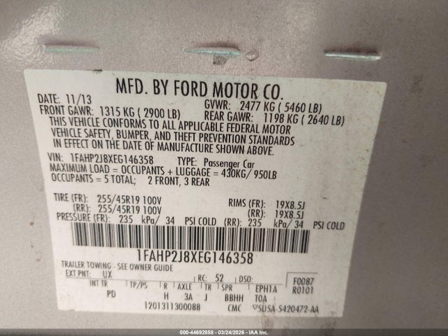 FORD TAURUS LIMITED - 9