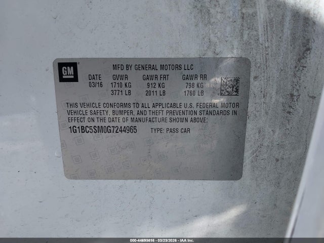 CHEVROLET CRUZE LS AUTO - 9