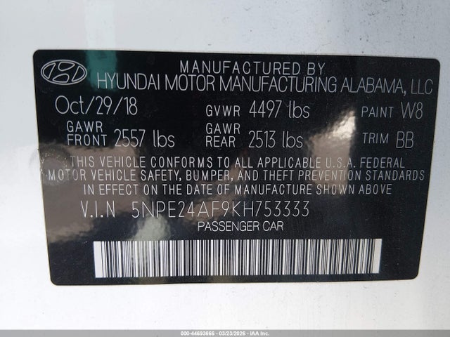 HYUNDAI SONATA SE - 9