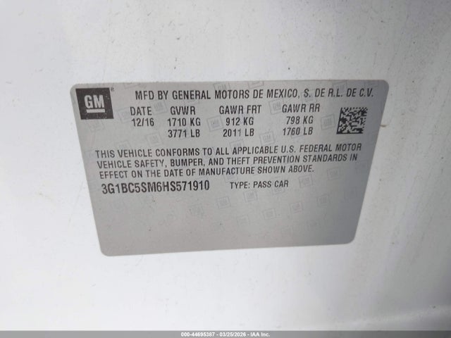 CHEVROLET CRUZE LS AUTO - 9