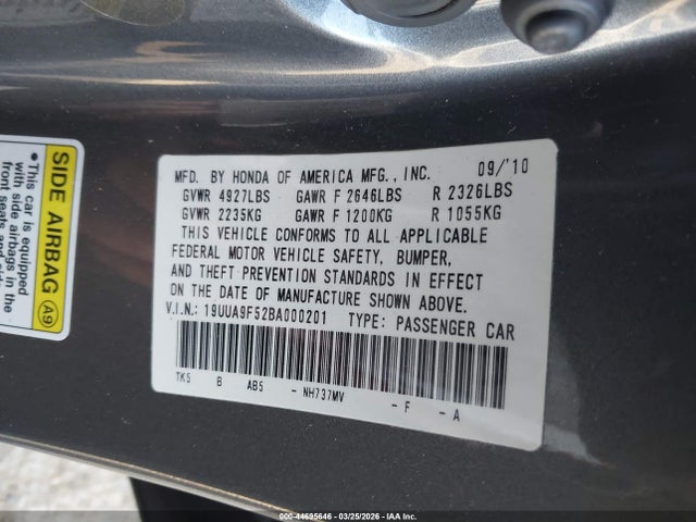 2011 Acura TL 3.7 照片 9