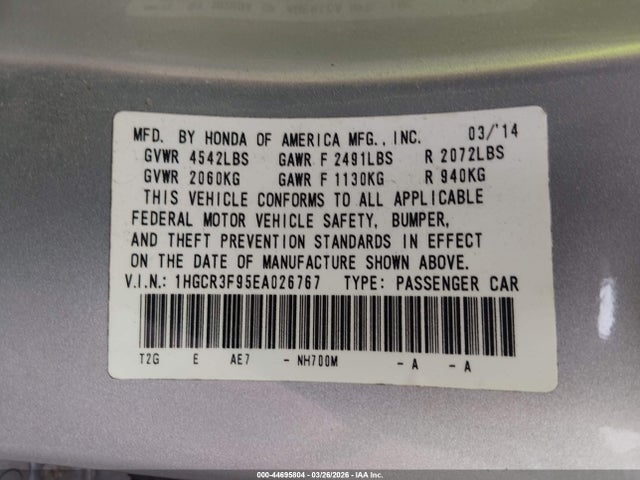 HONDA ACCORD TOURING - 9