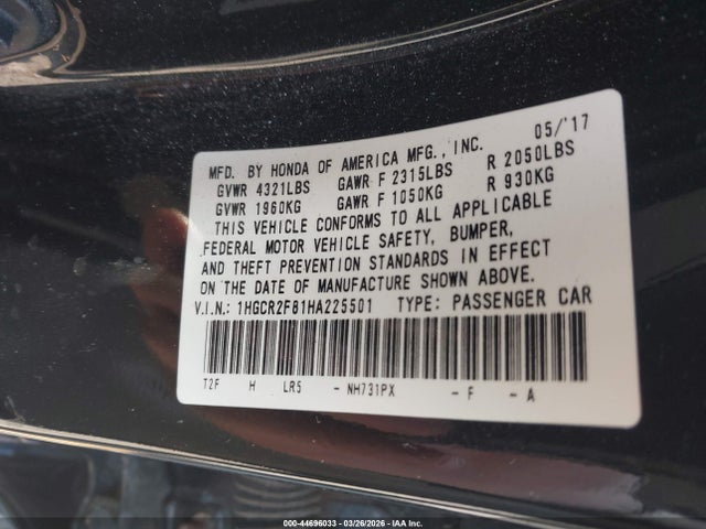 HONDA ACCORD EX-L - 9