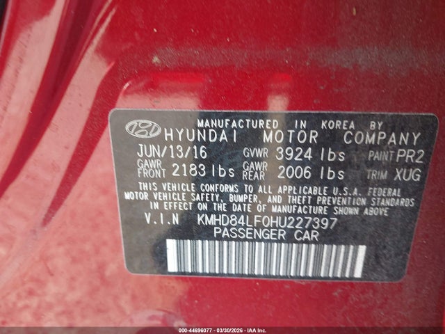 HYUNDAI ELANTRA LIMITED - 9