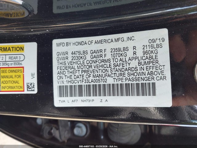 HONDA ACCORD SPORT - 9