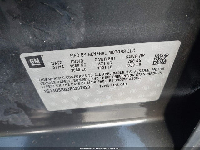 CHEVROLET SONIC LT MANUAL - 9