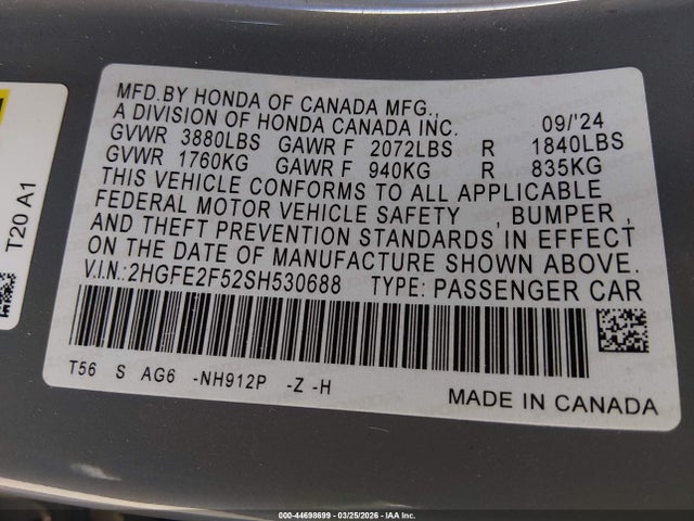 HONDA CIVIC SPORT - 9