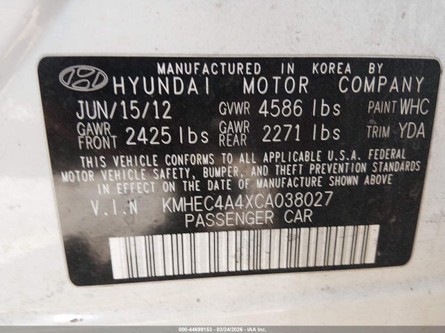 HYUNDAI SONATA HYBRID - 9