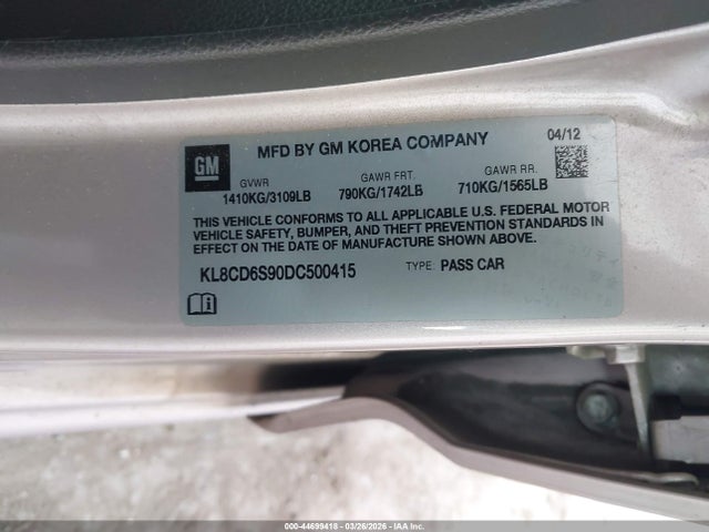 CHEVROLET SPARK 1LT AUTO - 9