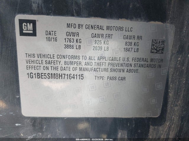 CHEVROLET CRUZE LT AUTO - 9