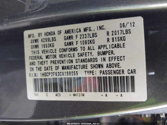 HONDA ACCORD 2.4 SE - 9