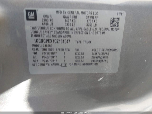 CHEVROLET SILVERADO 1500 WORK TRUCK - 9