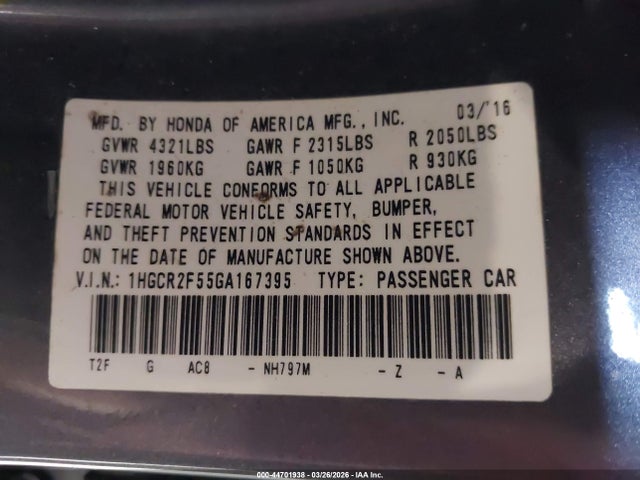 HONDA ACCORD SPORT - 9